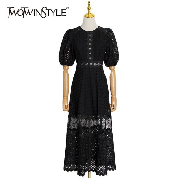 hollow out white dress for women o neck short sleeve high waist patchwork lace elegant dresses female spring 210423, Black;gray
hollow out white dress for women o neck short sleeve high waist patchwork lace elegant dresses female spring 210423, Black;gray