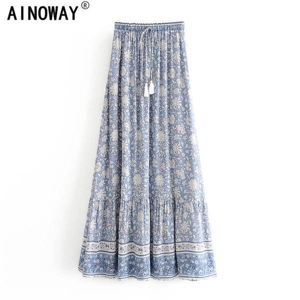 vintage chic fashion women hippie beach bohemian floral print skirts high waist maxi a-line boho skirt femme 220324, Black
vintage chic fashion women hippie beach bohemian floral print skirts high waist maxi a-line boho skirt femme 220324, Black