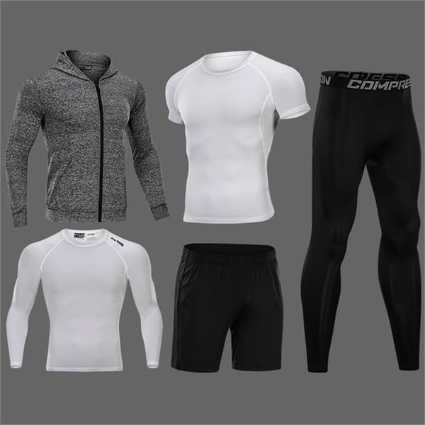 compression men's running sets 3/4/5pcs/sets quick dry sport suits basketball tights clothes gym fitness jogging sportswear 201210, Gray
compression men's running sets 3/4/5pcs/sets quick dry sport suits basketball tights clothes gym fitness jogging sportswear 201210, Gray