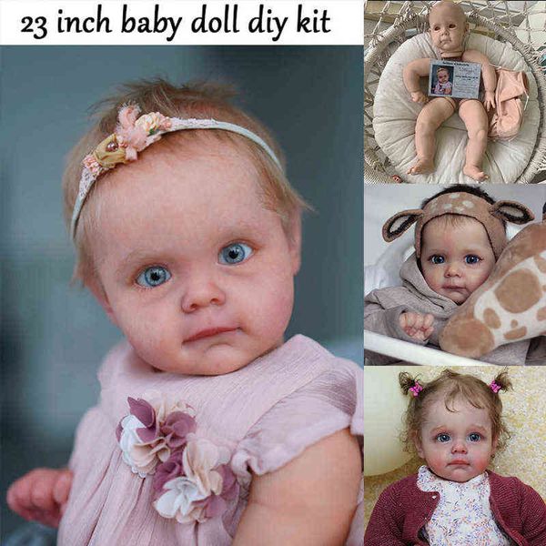 reborn kit reborn baby vinyl kit 23inches maggie soft touch unpainted unfinished doll parts diy blank boneca bebe aa220325
reborn kit reborn baby vinyl kit 23inches maggie soft touch unpainted unfinished doll parts diy blank boneca bebe aa220325