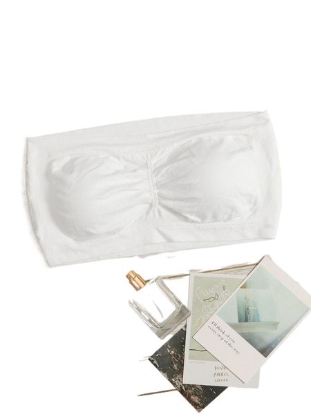 plain ruched strapless bralette y2b5#, Black;red
plain ruched strapless bralette y2b5#, Black;red