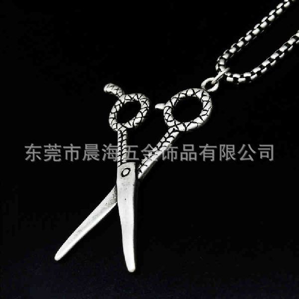 punk street cool stainless steel pendant scissors cast antique silver hip hop necklace
punk street cool stainless steel pendant scissors cast antique silver hip hop necklace