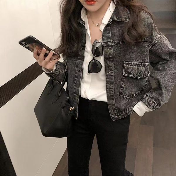 wt107-women's jackets brand designer womens jeans jackets smoky grey denim coat women short spring and autumn loose 2022 new vintage ja, Black;brown
wt107-women's jackets brand designer womens jeans jackets smoky grey denim coat women short spring and autumn loose 2022 new vintage ja, Black;brown