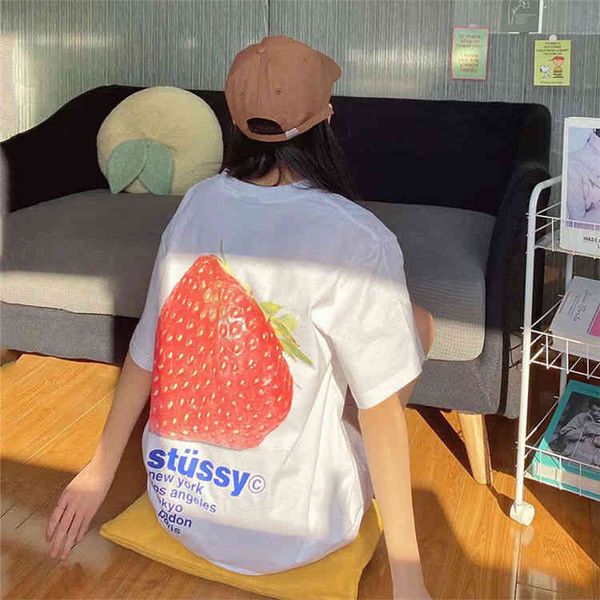 chaopai 22 new strawberry plush dice bag hippo wear cotton round neck short stusysst-shirt for men and women, White
chaopai 22 new strawberry plush dice bag hippo wear cotton round neck short stusysst-shirt for men and women, White