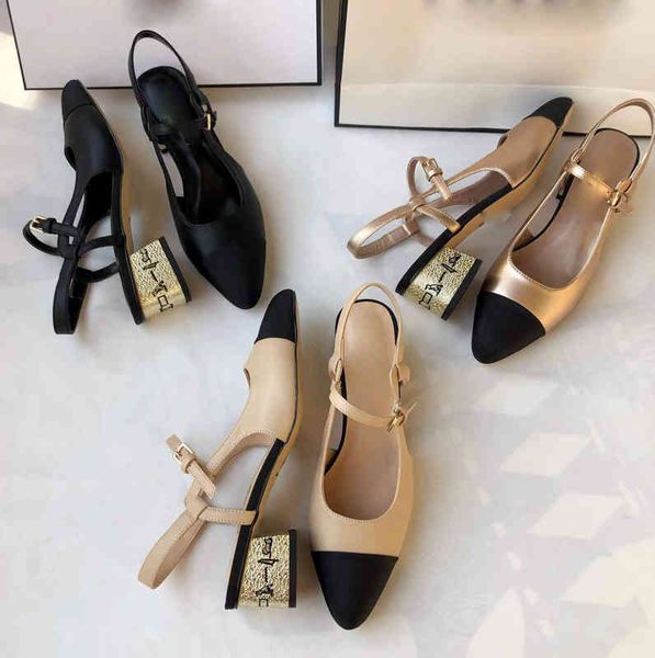 sandals color matching pointed sandals flat bottomed thick heels high french small fragrance shallow mouth single shoes women's, Black 
sandals color matching pointed sandals flat bottomed thick heels high french small fragrance shallow mouth single shoes women's, Black
