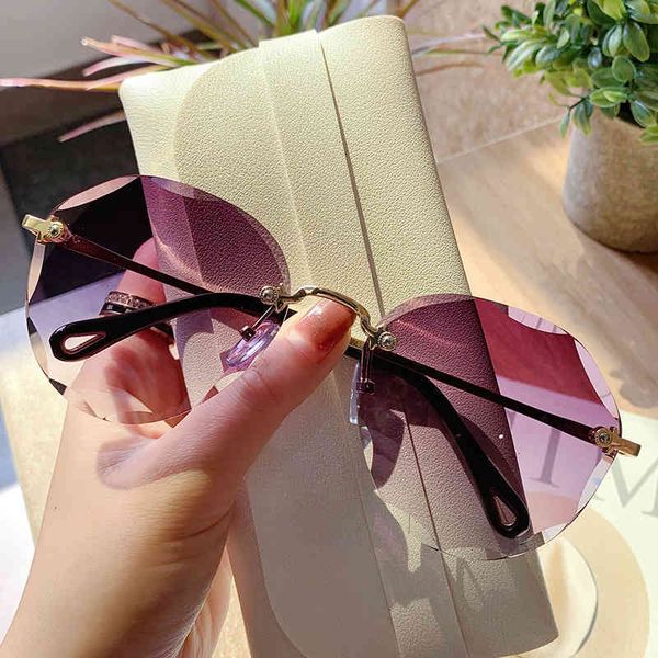 sunglasses frameless cut ee net red women's fashion metal sunglasses yhcr, White;black
sunglasses frameless cut ee net red women's fashion metal sunglasses yhcr, White;black