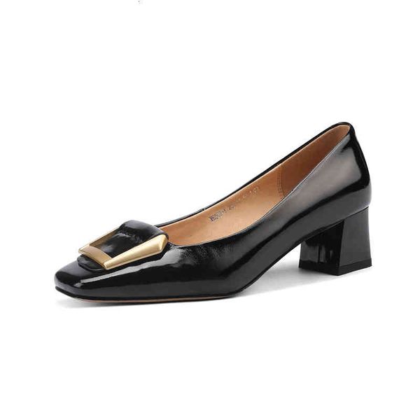 dress shoes spring and summer women's shoes square head thick heels high metal square buckle spicy mom fashion single 0kul, Black
dress shoes spring and summer women's shoes square head thick heels high metal square buckle spicy mom fashion single 0kul, Black