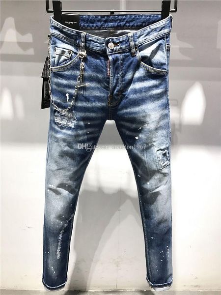 jeans ss20 new quality designer men d2 denim cool guy embroidery pants fashion holes trousers italy siz dsquare dsquare 2 dsquareds pwm, Blue
jeans ss20 new quality designer men d2 denim cool guy embroidery pants fashion holes trousers italy siz dsquare dsquare 2 dsquareds pwm, Blue