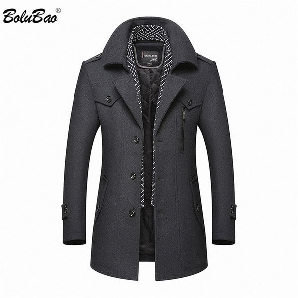 bolubao brand men's warm wool blends coat autumn winter male fashion casual wool outerwear men wool coat 201128, Black
bolubao brand men's warm wool blends coat autumn winter male fashion casual wool outerwear men wool coat 201128, Black