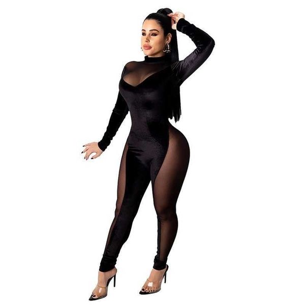 streetwear club jumpsuit overalls for women elegant mesh party jumpsuit romper long sleeve black bodycon jumpsuit 210709, Black;white
streetwear club jumpsuit overalls for women elegant mesh party jumpsuit romper long sleeve black bodycon jumpsuit 210709, Black;white