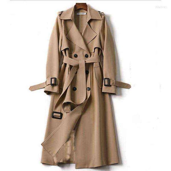 women's trench coats windbreaker mid-length 2022 autumn and winter style korean lapel double-breasted slim ladies jacket coat t220811, Tan;black
women's trench coats windbreaker mid-length 2022 autumn and winter style korean lapel double-breasted slim ladies jacket coat t220811, Tan;black
