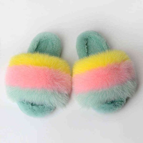 slippers luxury fur women slides 100% real rabbit her flat house hairy warm female shoes 220708, Black
slippers luxury fur women slides 100% real rabbit her flat house hairy warm female shoes 220708, Black