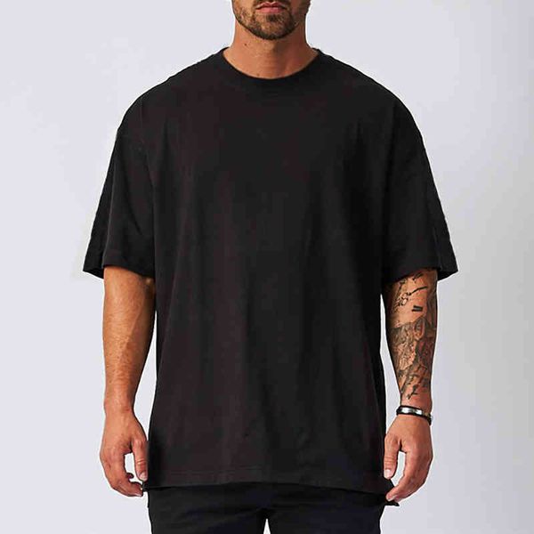mens oversized fit short sleeve t-shirt with dropped shoulder loose hip hop fitness t shirt summer gym bodybuilding tees, White;black
mens oversized fit short sleeve t-shirt with dropped shoulder loose hip hop fitness t shirt summer gym bodybuilding tees, White;black