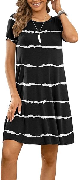 women's 2022 summer short sleeve casual dresses simple tshirt dress s0su#, White;black
women's 2022 summer short sleeve casual dresses simple tshirt dress s0su#, White;black
