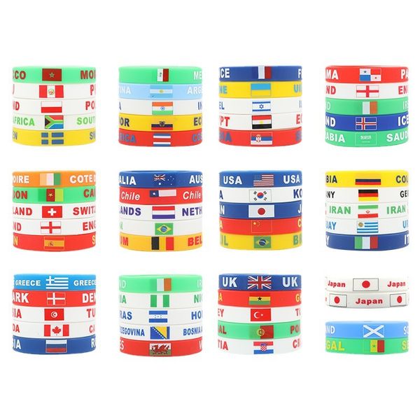 2022 qatar world cup football bracelet flag silicone bracelet patriotic fans cheer wrist band
2022 qatar world cup football bracelet flag silicone bracelet patriotic fans cheer wrist band