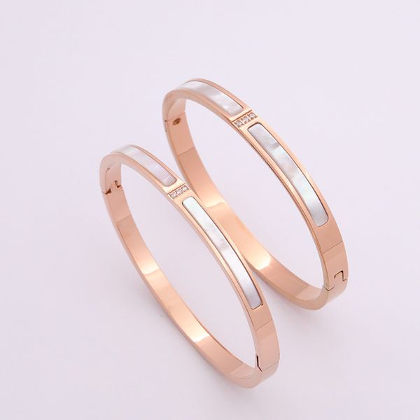 new stylish all-match women's titanium steel 18k rose gold bracelet, Golden;silver
new stylish all-match women's titanium steel 18k rose gold bracelet, Golden;silver