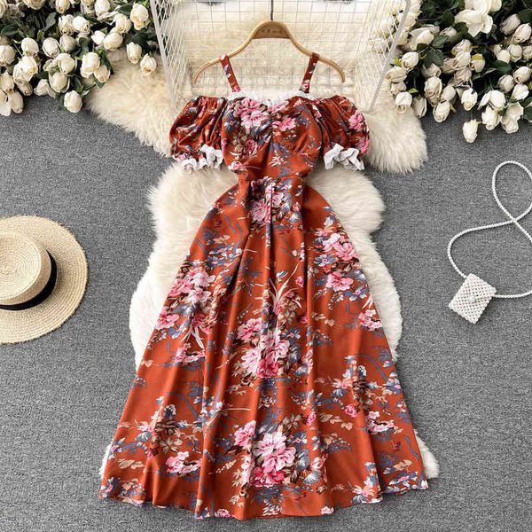 casual dresses seaside holiday beach broken flower one shoulder off suspender long skirt feeling close waist thin a-shaped dress summer ux7m, Black;gray
casual dresses seaside holiday beach broken flower one shoulder off suspender long skirt feeling close waist thin a-shaped dress summer ux7m, Black;gray