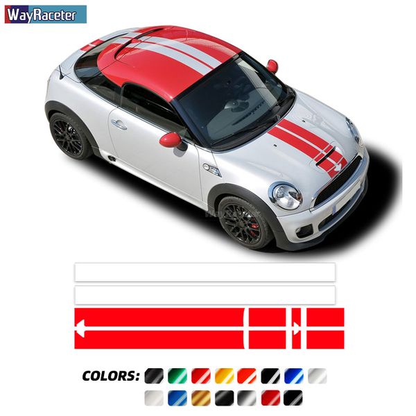car hood bonnet stripe sticker engine cover roof trunk decal for mini cooper coupe r58 cabrio r57 roadster r59 jcw accessories
car hood bonnet stripe sticker engine cover roof trunk decal for mini cooper coupe r58 cabrio r57 roadster r59 jcw accessories