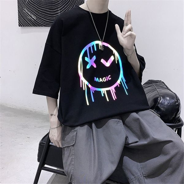 funny reflective tshirt streetwear male japanese loose cool t shirt high street oversize half sleeve gothic o neck t shirt men 220608, White;black
funny reflective tshirt streetwear male japanese loose cool t shirt high street oversize half sleeve gothic o neck t shirt men 220608, White;black