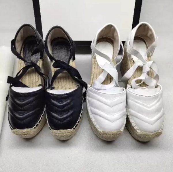 women leather wedges platform canvas shoes sandals slippers op20 leather fashion grosgrain straps rope, Black
women leather wedges platform canvas shoes sandals slippers op20 leather fashion grosgrain straps rope, Black