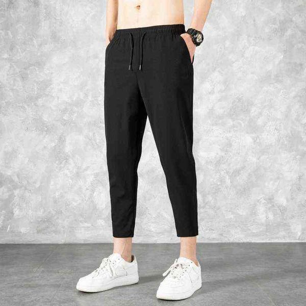 men jeans 2022 ice silk men's summer thin fashion brand loose and versatile quick dry casual pants 9 point sports 22 1222, Black
men jeans 2022 ice silk men's summer thin fashion brand loose and versatile quick dry casual pants 9 point sports 22 1222, Black