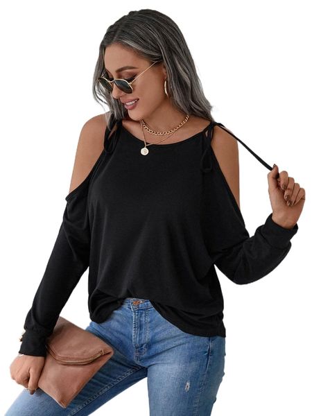 cold shoulder tee e7pm#, White
cold shoulder tee e7pm#, White