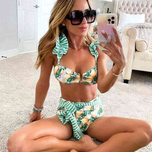 split 2022 swimsuit women's hard bag v-neck high waist fruit printed flash swimsuit bikini, White;black
split 2022 swimsuit women's hard bag v-neck high waist fruit printed flash swimsuit bikini, White;black