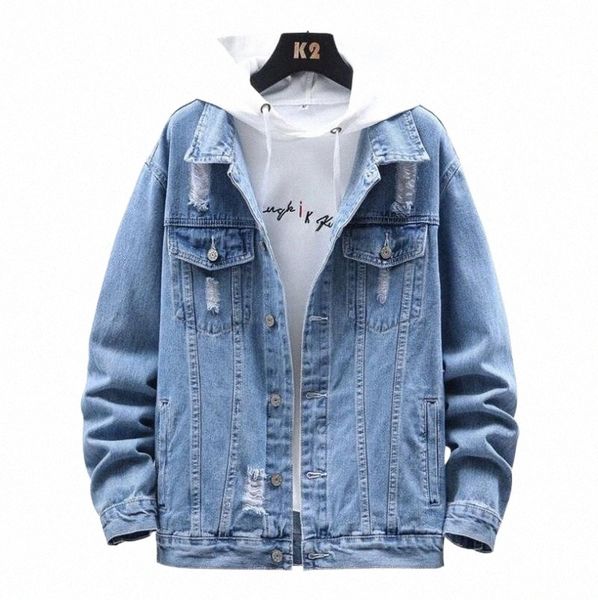 men's jackets men denim jacket hole ripped coat cowboy clothes jeans pockets chaquetas hombre washed bomber blue c5r2#, Black;brown
men's jackets men denim jacket hole ripped coat cowboy clothes jeans pockets chaquetas hombre washed bomber blue c5r2#, Black;brown