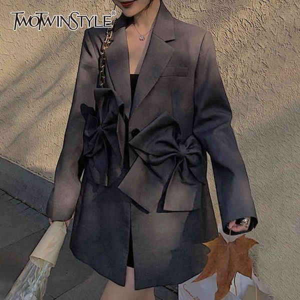 vintage patchwork bowknot blazer for women notched long sleeve casual loose blazers female fashion clothing 210423, White;black
vintage patchwork bowknot blazer for women notched long sleeve casual loose blazers female fashion clothing 210423, White;black