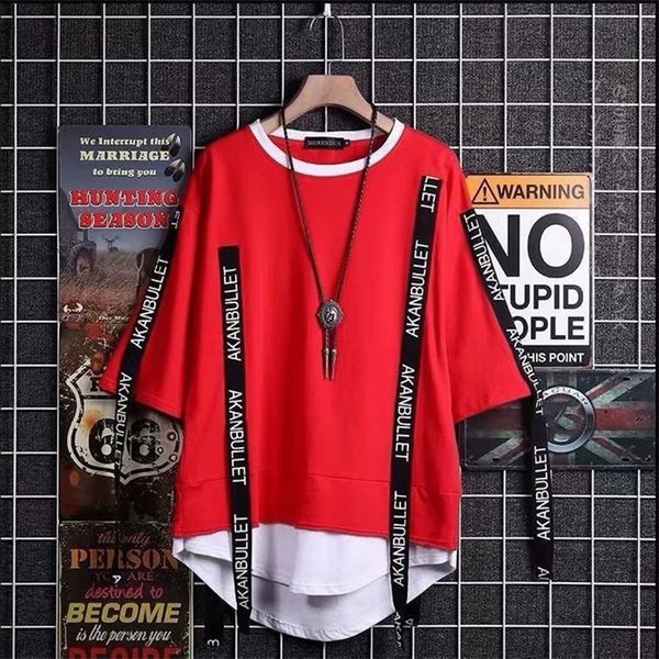summer mens fashion punk style ribbon short sleeve ops ee men casual harajuku streetwear funny t shirts male 220618, White;black
summer mens fashion punk style ribbon short sleeve ops ee men casual harajuku streetwear funny t shirts male 220618, White;black