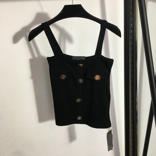 610 2022 runway summer brand same style t shirt white black white crew neck sleeveless pullover women's sweaters meiyi
610 2022 runway summer brand same style t shirt white black white crew neck sleeveless pullover women's sweaters meiyi