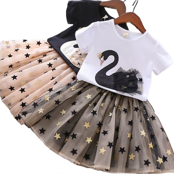 girls clothing set swan t shirt star mesh 2pcs suit 2 colors summer wear kids birthday party present for 2 8 years children 220620, White
girls clothing set swan t shirt star mesh 2pcs suit 2 colors summer wear kids birthday party present for 2 8 years children 220620, White
