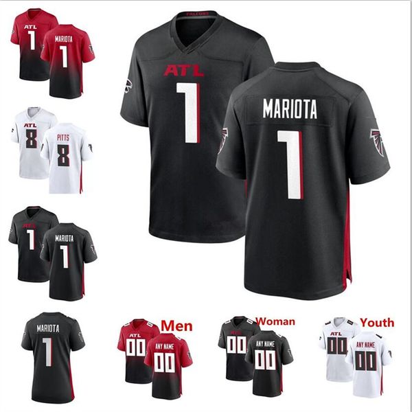 fans custom atlanta''falcons''mens women kids 1 marcus mariota 8 kyle pitts jersey julio jones grady jarrett calvin', Black
fans custom atlanta''falcons''mens women kids 1 marcus mariota 8 kyle pitts jersey julio jones grady jarrett calvin', Black