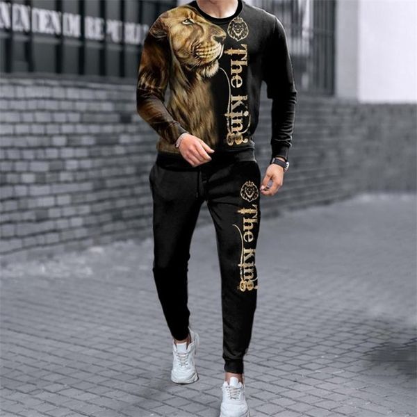 est lion king men's sweatpants suit spring autumn oversized t shirts long-sleeved sets fashion men clothing sportswear 220708, Gray
est lion king men's sweatpants suit spring autumn oversized t shirts long-sleeved sets fashion men clothing sportswear 220708, Gray