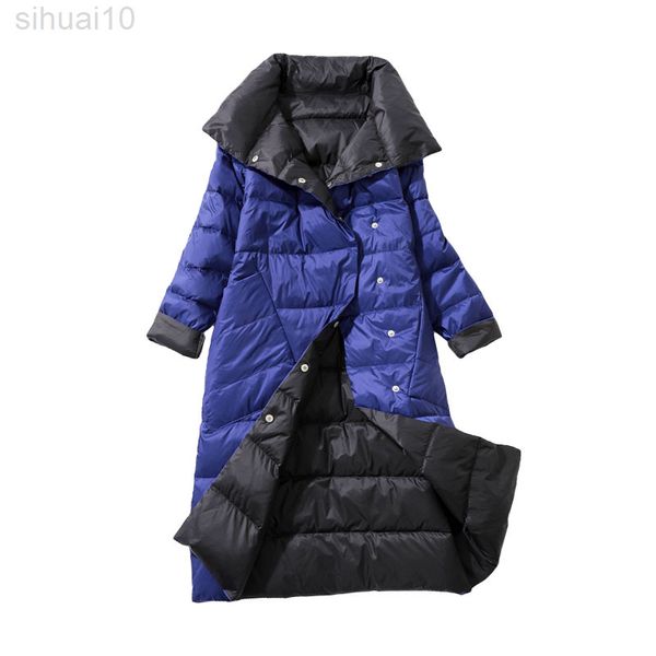2022 winter down jacket women parkas coats turtleneck long casual light warm duck down double sided wear waterproof outerwear l220730, Black
2022 winter down jacket women parkas coats turtleneck long casual light warm duck down double sided wear waterproof outerwear l220730, Black