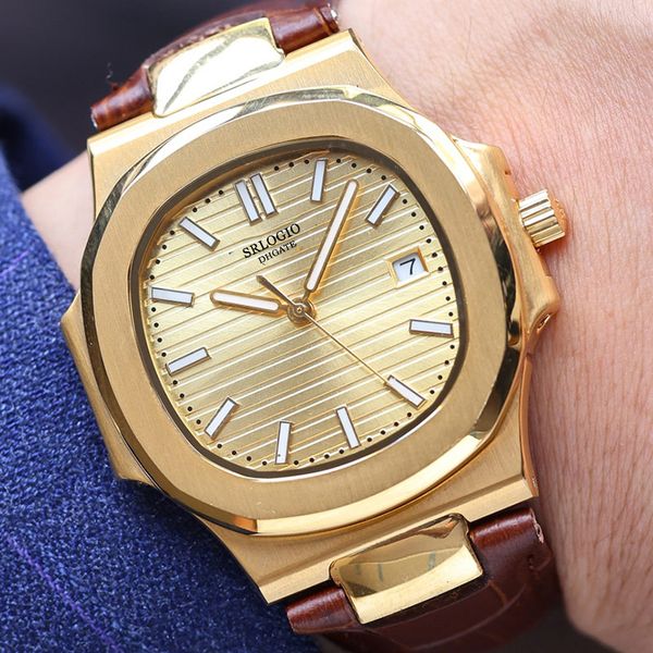 mens watches automatic mechanical watch 40mm sapphire waterproof business wristwatches montre de luxe men gift square, Slivery;brown
mens watches automatic mechanical watch 40mm sapphire waterproof business wristwatches montre de luxe men gift square, Slivery;brown