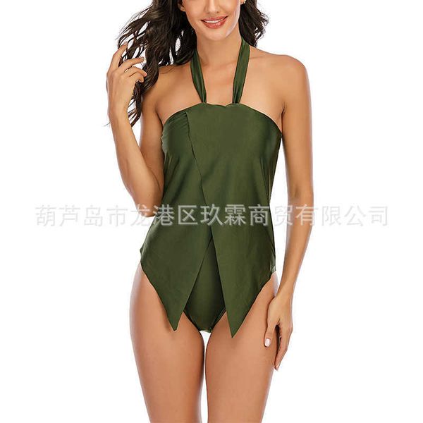 2021 new women's split skirt large swimsuit hanging rope belly covering bikini swimsuit swimsuit
2021 new women's split skirt large swimsuit hanging rope belly covering bikini swimsuit swimsuit