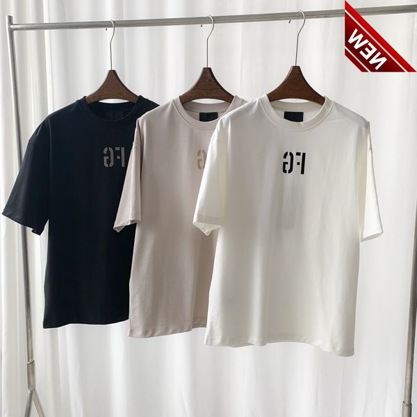 correct essentials-ess09fg chest flocking men's and women's high street fashion brand round neck t, White;black
correct essentials-ess09fg chest flocking men's and women's high street fashion brand round neck t, White;black