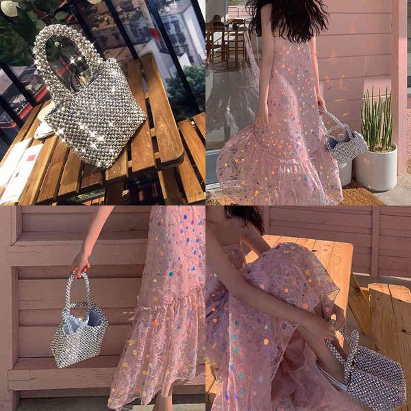 evening bags pearl bucket designer summer handmade beach ladies handbag fashion silver bead cute purses and handbags for women 220513
evening bags pearl bucket designer summer handmade beach ladies handbag fashion silver bead cute purses and handbags for women 220513