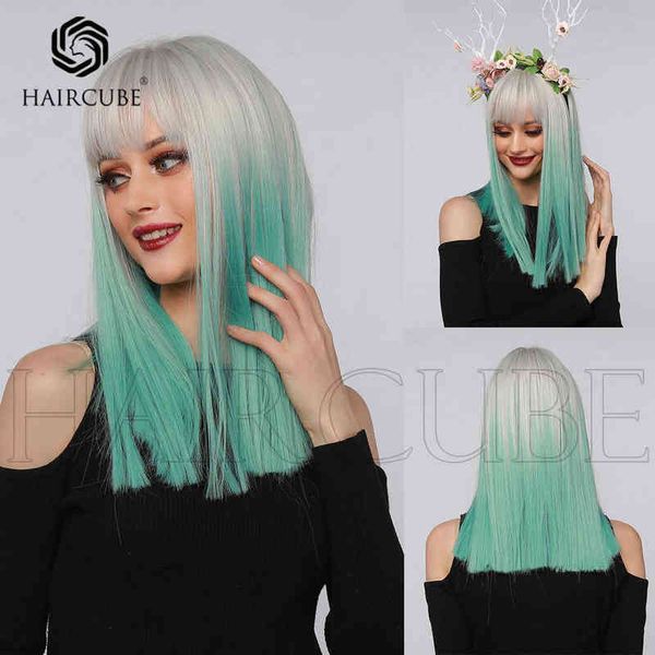 wind long women's wig silver white gradient blue air bangs straight hair suitable for animation party 220527, Black
wind long women's wig silver white gradient blue air bangs straight hair suitable for animation party 220527, Black