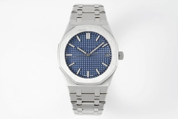 2022 new luxury men's watch ap15500st silver blue face integrated 4302 automatic mechanical movement sapphire glass diameter 41mm, Slivery;brown
2022 new luxury men's watch ap15500st silver blue face integrated 4302 automatic mechanical movement sapphire glass diameter 41mm, Slivery;brown