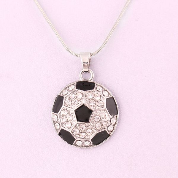 football shape necklaces world cup fans sports crystal soccer necklace with charm snake chains for women men fashion jewelry, Silver
football shape necklaces world cup fans sports crystal soccer necklace with charm snake chains for women men fashion jewelry, Silver