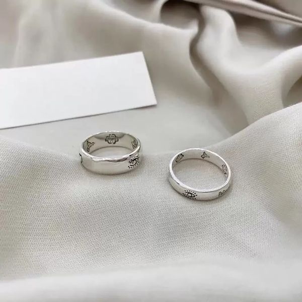 designer ring luxury fashion charm rings men's and women's temperament couple ring jewelry gift, Silver
designer ring luxury fashion charm rings men's and women's temperament couple ring jewelry gift, Silver