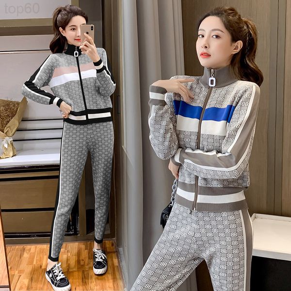 women's tracksuits designer net red brand same style 2020 autumn and winter new fashion street knitted coat pants set two-piece pr7u, Gray
women's tracksuits designer net red brand same style 2020 autumn and winter new fashion street knitted coat pants set two-piece pr7u, Gray