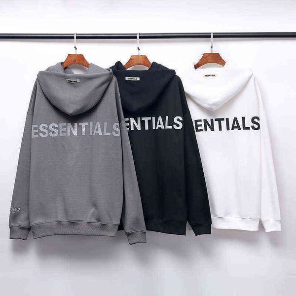 tide hoodie brand fog double thread essentials 3m reflective letter embroidery cotton men's and women's hooded sweater stylish spo, Black
tide hoodie brand fog double thread essentials 3m reflective letter embroidery cotton men's and women's hooded sweater stylish spo, Black