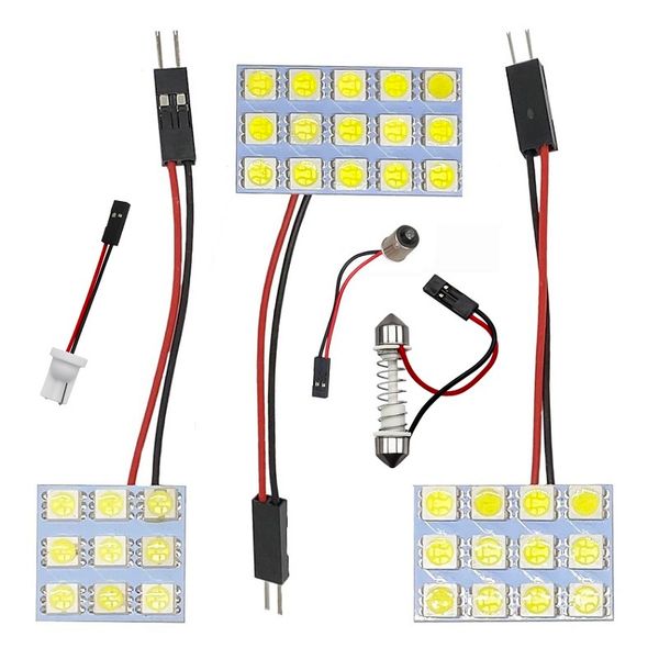 new 5set t10 ba9s festoon 3 adapters 6/9/12/15/18/24/30/48 smd 5050 led white light 12v led reading panel car interior dome light
new 5set t10 ba9s festoon 3 adapters 6/9/12/15/18/24/30/48 smd 5050 led white light 12v led reading panel car interior dome light