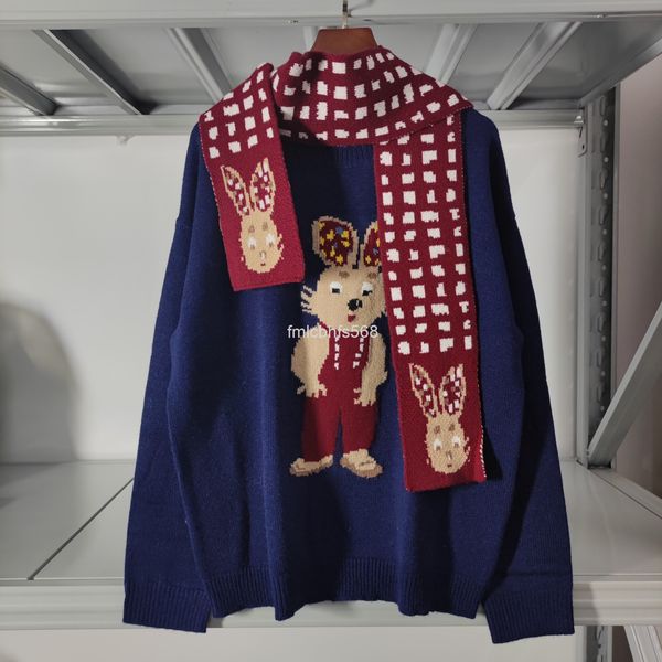 women's knits & tees spring rabbit pattern with red scarf round neck pullover set cashmere wool blend sweater, White
women's knits & tees spring rabbit pattern with red scarf round neck pullover set cashmere wool blend sweater, White