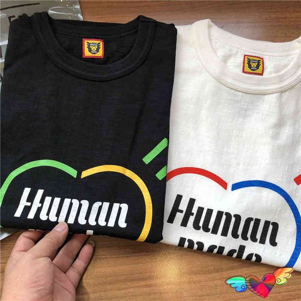 2022 human made rainbow t shirt men women classic graphic print tee casual cotton t220721, White;black
2022 human made rainbow t shirt men women classic graphic print tee casual cotton t220721, White;black