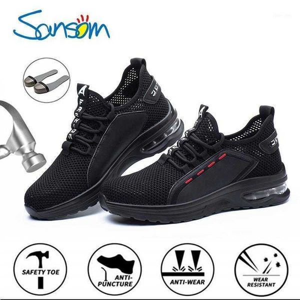 boots sansom hollow breathable men work safety shoes anti-smashing steel toe cap working construction indestructible shoes1, Black
boots sansom hollow breathable men work safety shoes anti-smashing steel toe cap working construction indestructible shoes1, Black