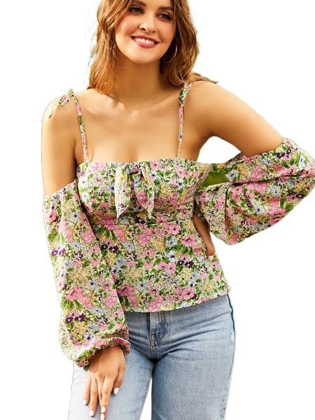 sbetro ditsy floral print cold shoulder blouse f4tk#, White
sbetro ditsy floral print cold shoulder blouse f4tk#, White